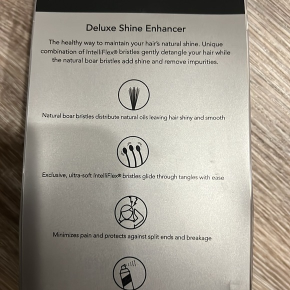 $10 addon /NIB EPIC professional shine enhancer boar plastic bristles hair brush - Picture 6 of 6